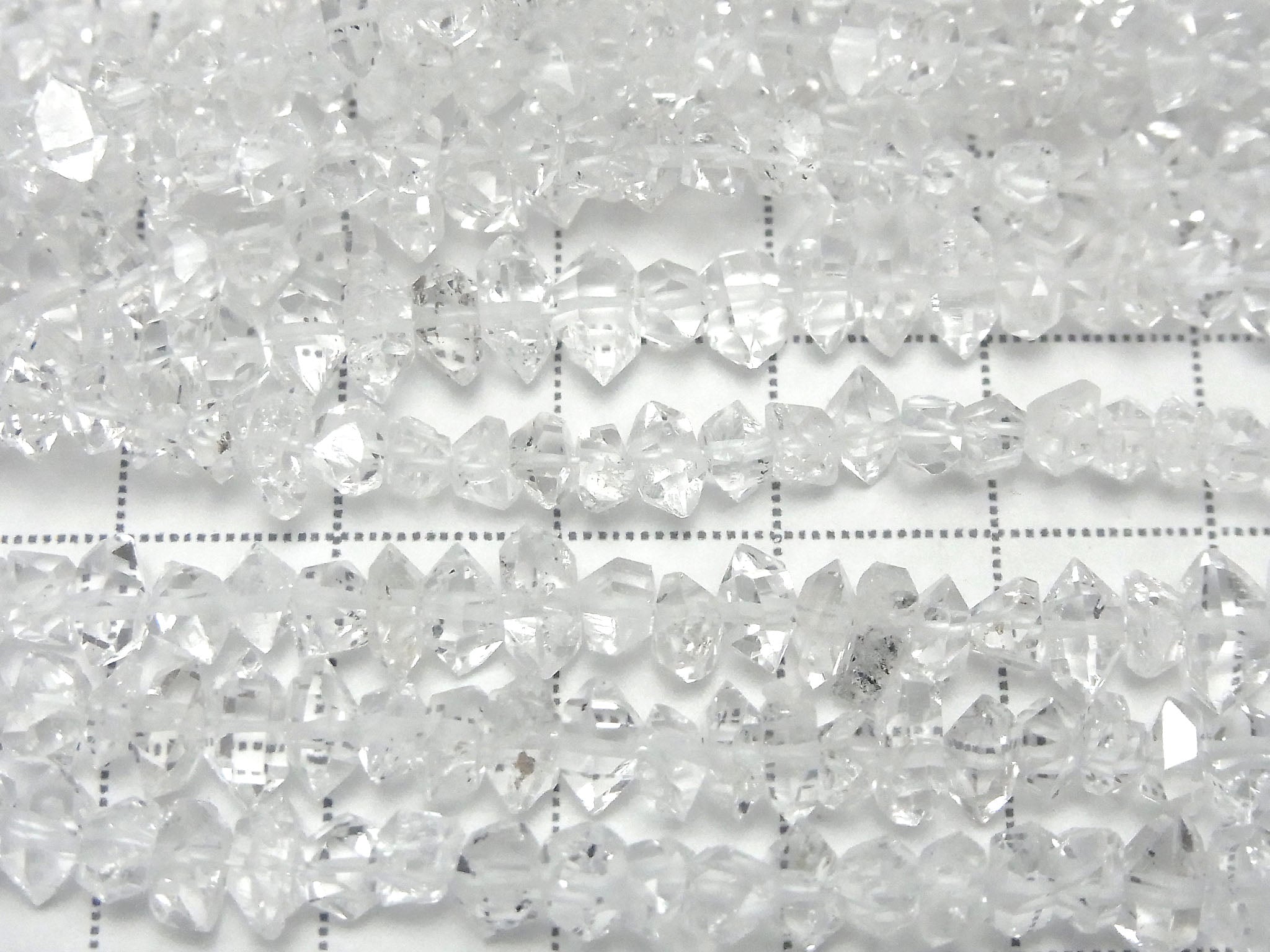 NY Herkimer Diamond AAA Rough Rock [M size] half or 1strand beads (aprx.15inch / 37cm)