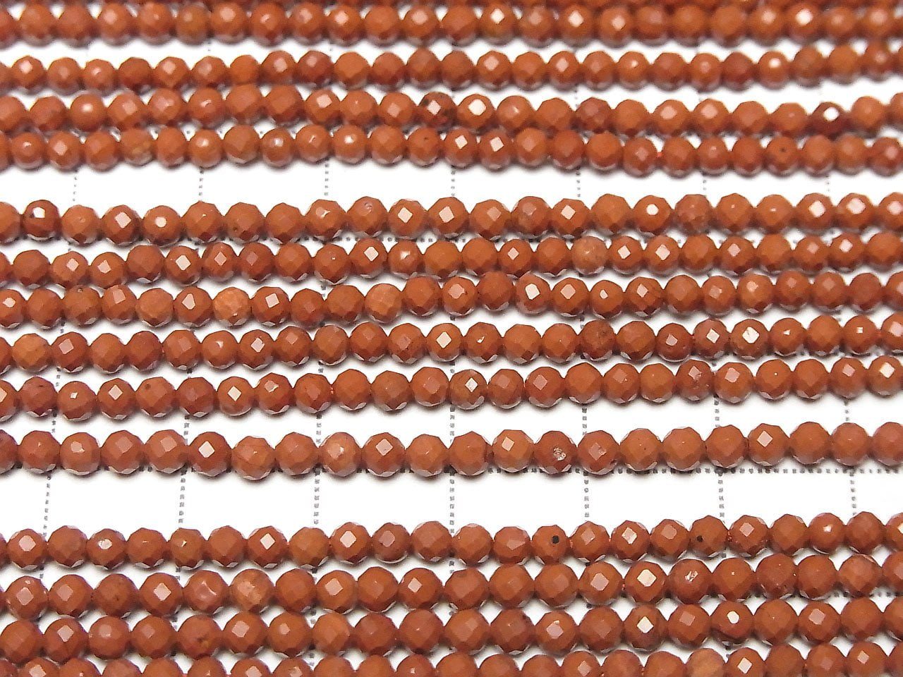 High Quality! 1strand $5.79! Red Jasper AAA Faceted Round 3mm 1strand beads (aprx.15inch / 37cm)