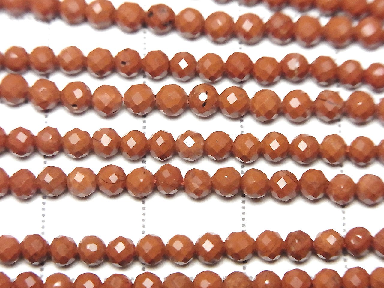 High Quality! 1strand $5.79! Red Jasper AAA Faceted Round 3mm 1strand beads (aprx.15inch / 37cm)