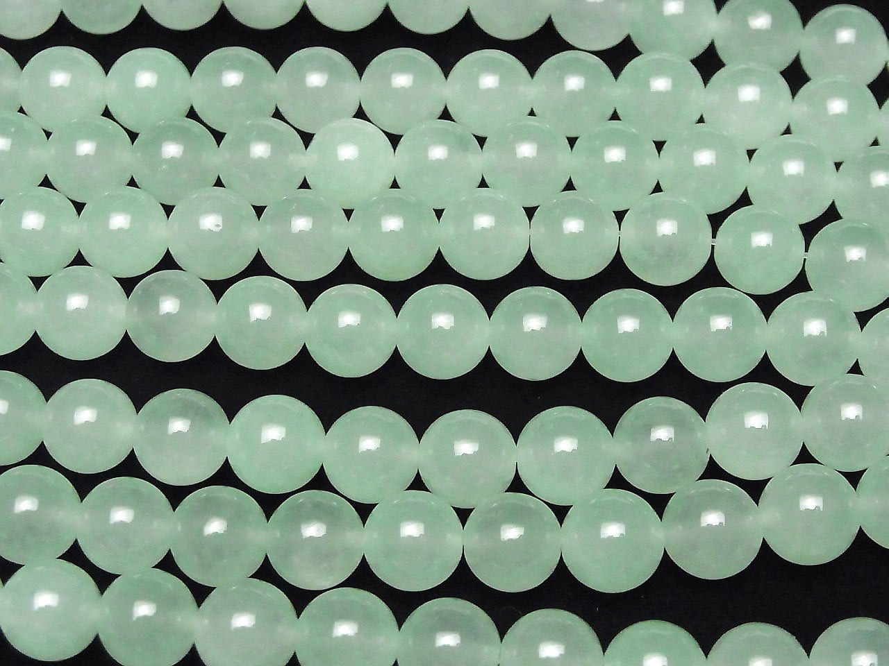 1 fil 5,79 $ ! Jade vert pastel (type clair) rond 10 mm 1 fil de perles (environ 15 pouces / 37 cm)