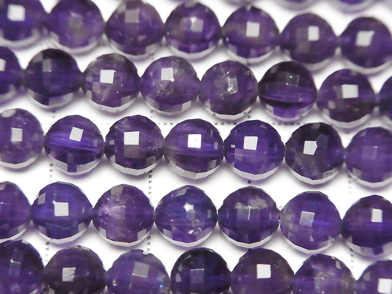 High Quality! Amethyst AA+ Mirror Faceted Round 6mm 1strand beads (aprx.15inch/37cm)