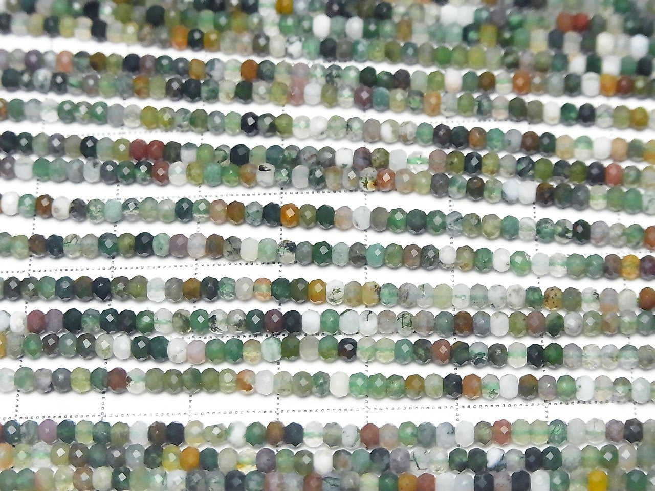 Haute qualité ! Perles rondelles facettées en pierre de sang, bouton 3x3x2.5mm, 1 fil (environ 15 pouces/36 cm)