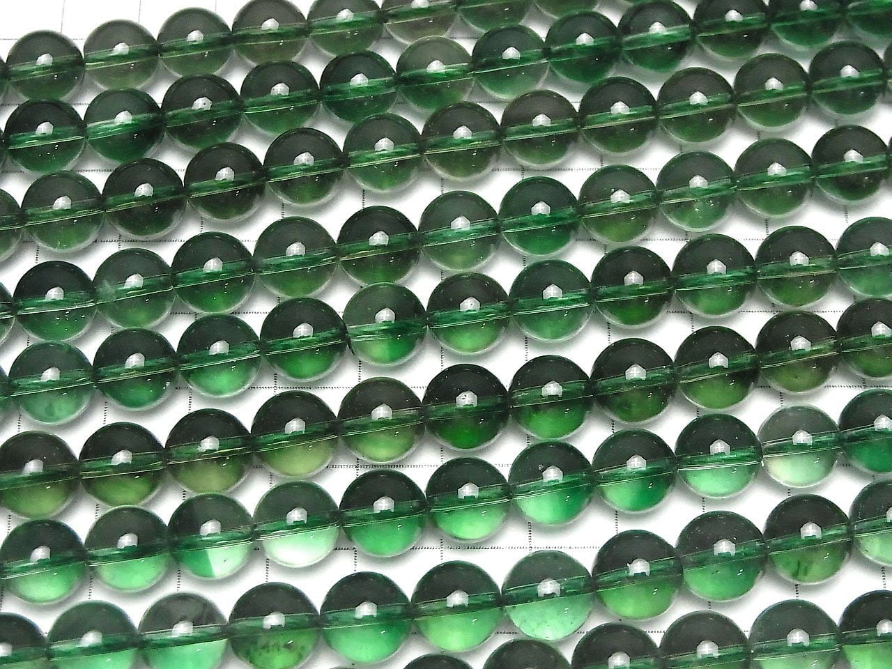 [Video] Grüner Quarz Rund 10mm Halb- oder 1-Strang Perlen (ca. 15 Zoll/37 cm)