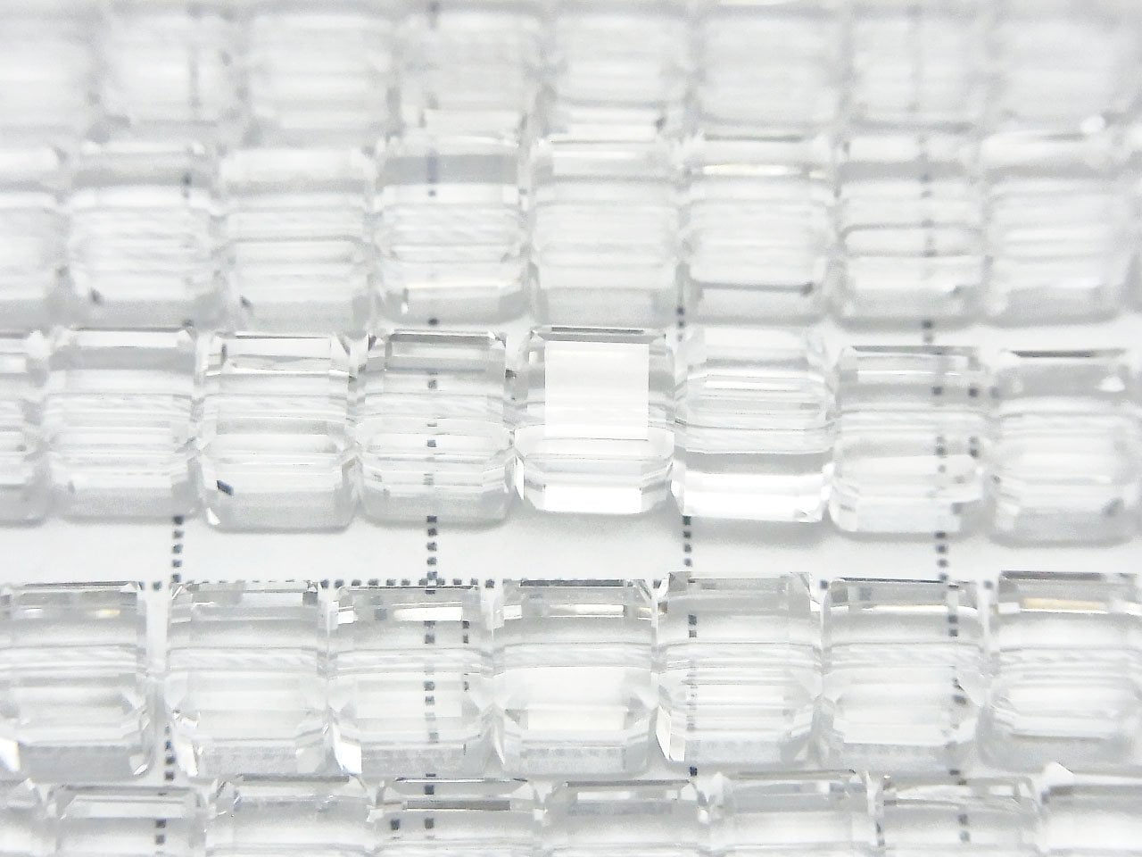 High Quality! Crystal Quartz AAA Cube Shape 6x6x6mm half or 1strand beads (approx. 15inch/38cm)