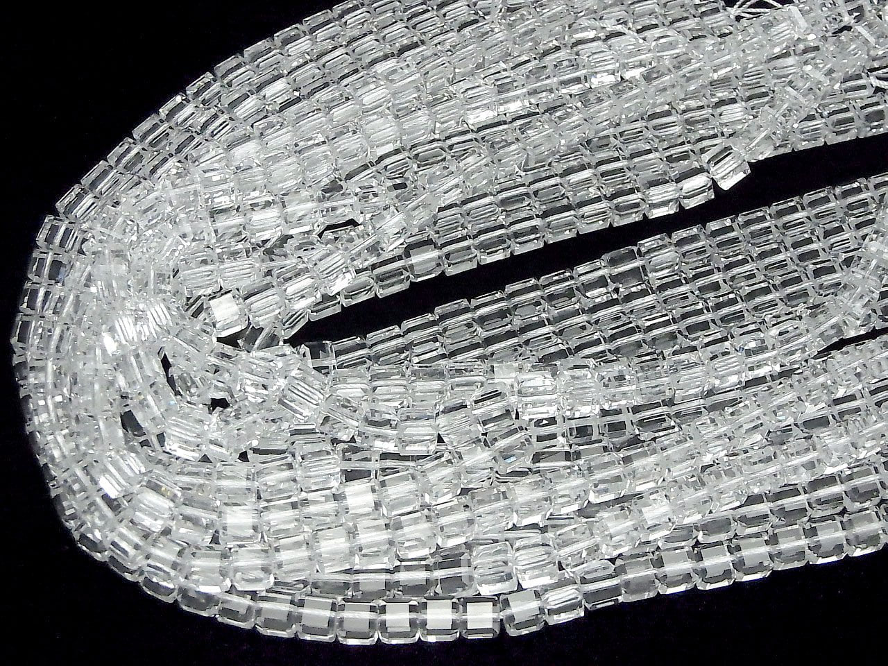 High Quality! Crystal Quartz AAA Cube Shape 6x6x6mm half or 1strand beads (approx. 15inch/38cm)