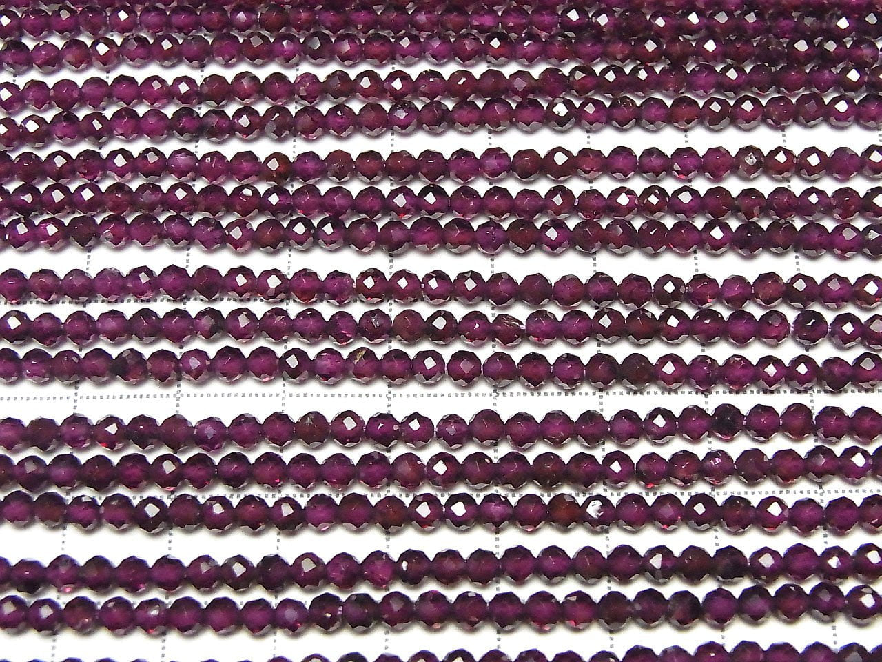 Haute qualité ! 2pcs 8,79 $ ! Grenat Rhodolite AAA Facetté Rond 3mm 1 brin de perles (env. 15 pouces/37cm)