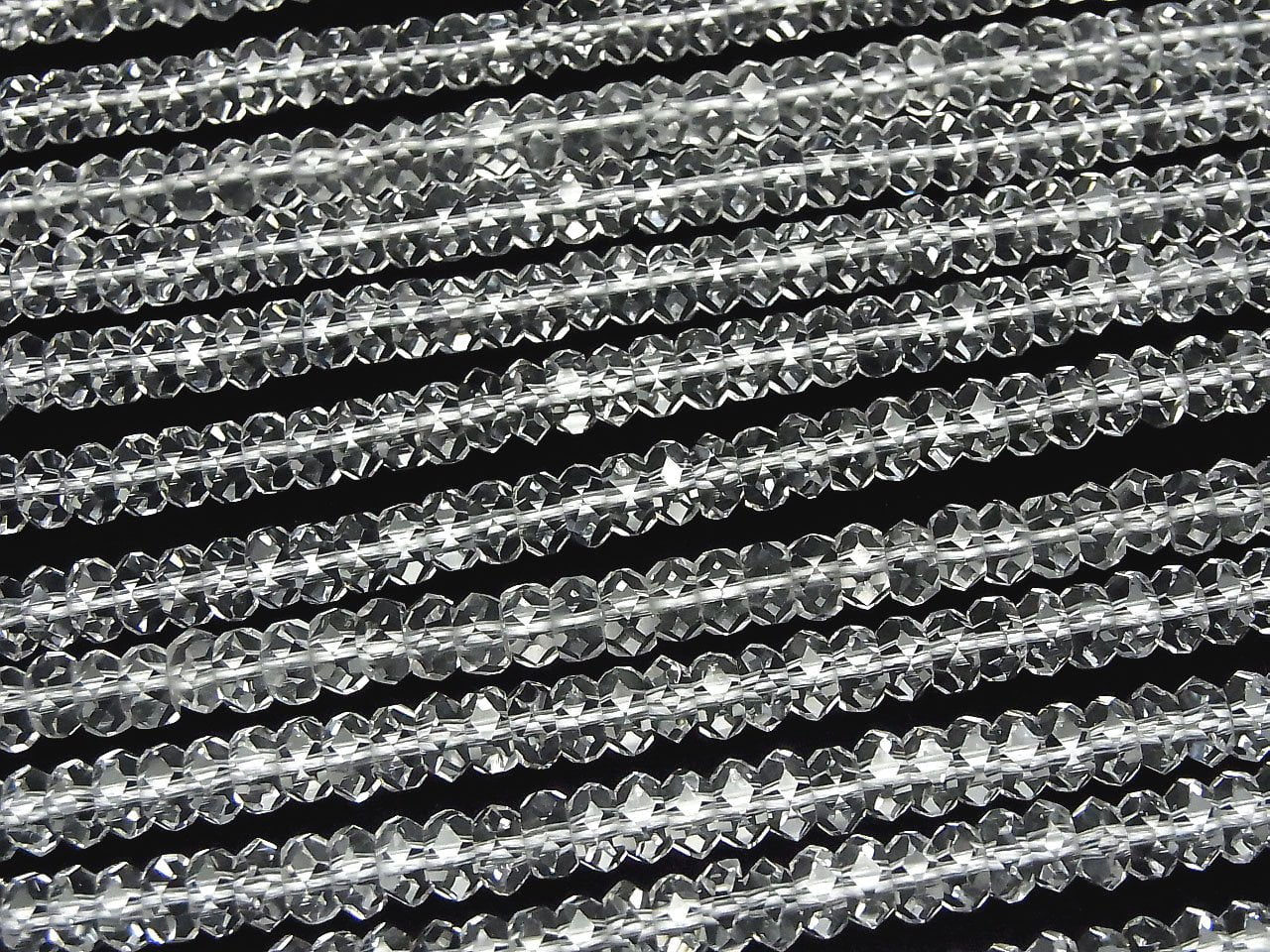 [Video] Kristall AAA Facettierte Knopf Rondelle 6x6x3mm halb oder 1 Strang Perlen (ca. 15 Zoll/37 cm)