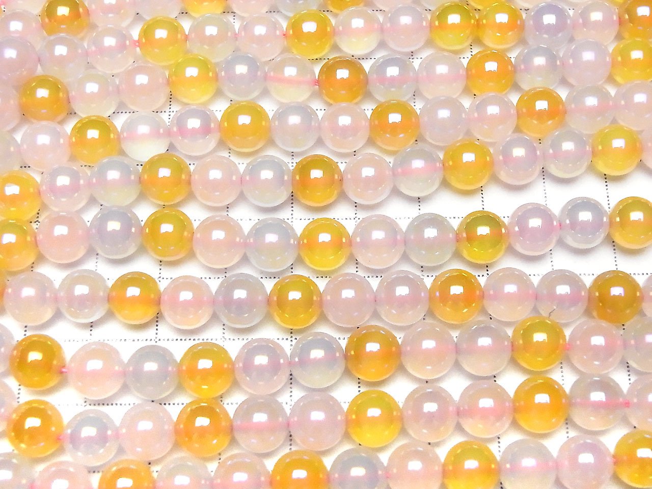 1strand $8.79! Flash, multicolored Chalcedony Round 8mm 1strand beads (aprx.15inch / 36cm)