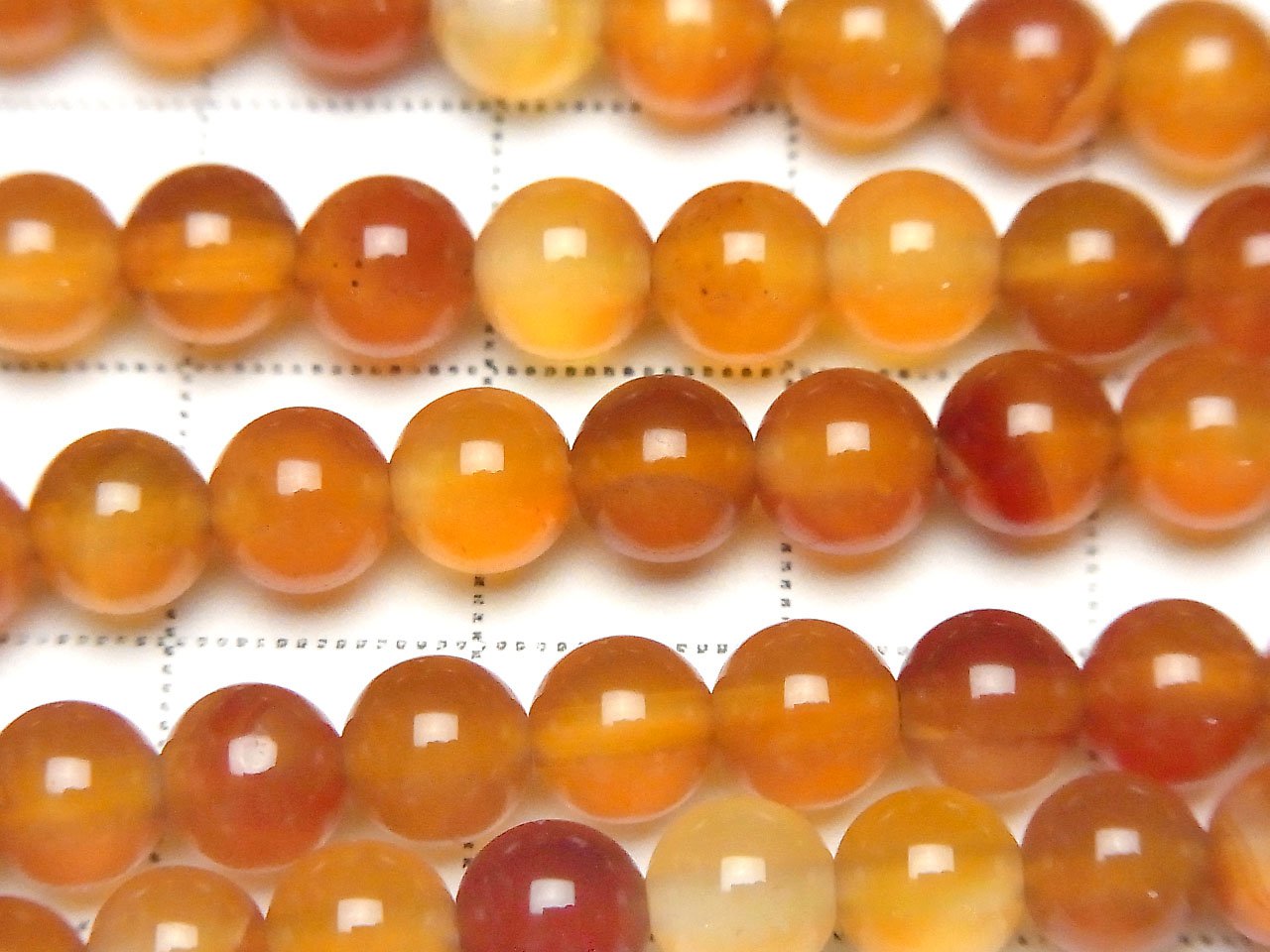 Mix Carnelian Round 6mm 1strand beads (aprx.14inch / 35cm)