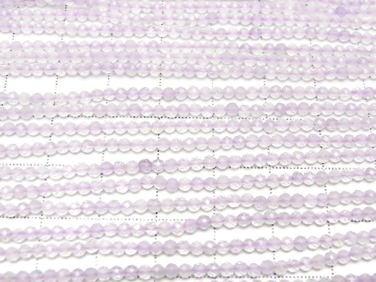 High Quality! 1strand $7.79! Lavender Amethyst AA+ Faceted Round 2mm 1strand beads (aprx.15inch / 38cm)