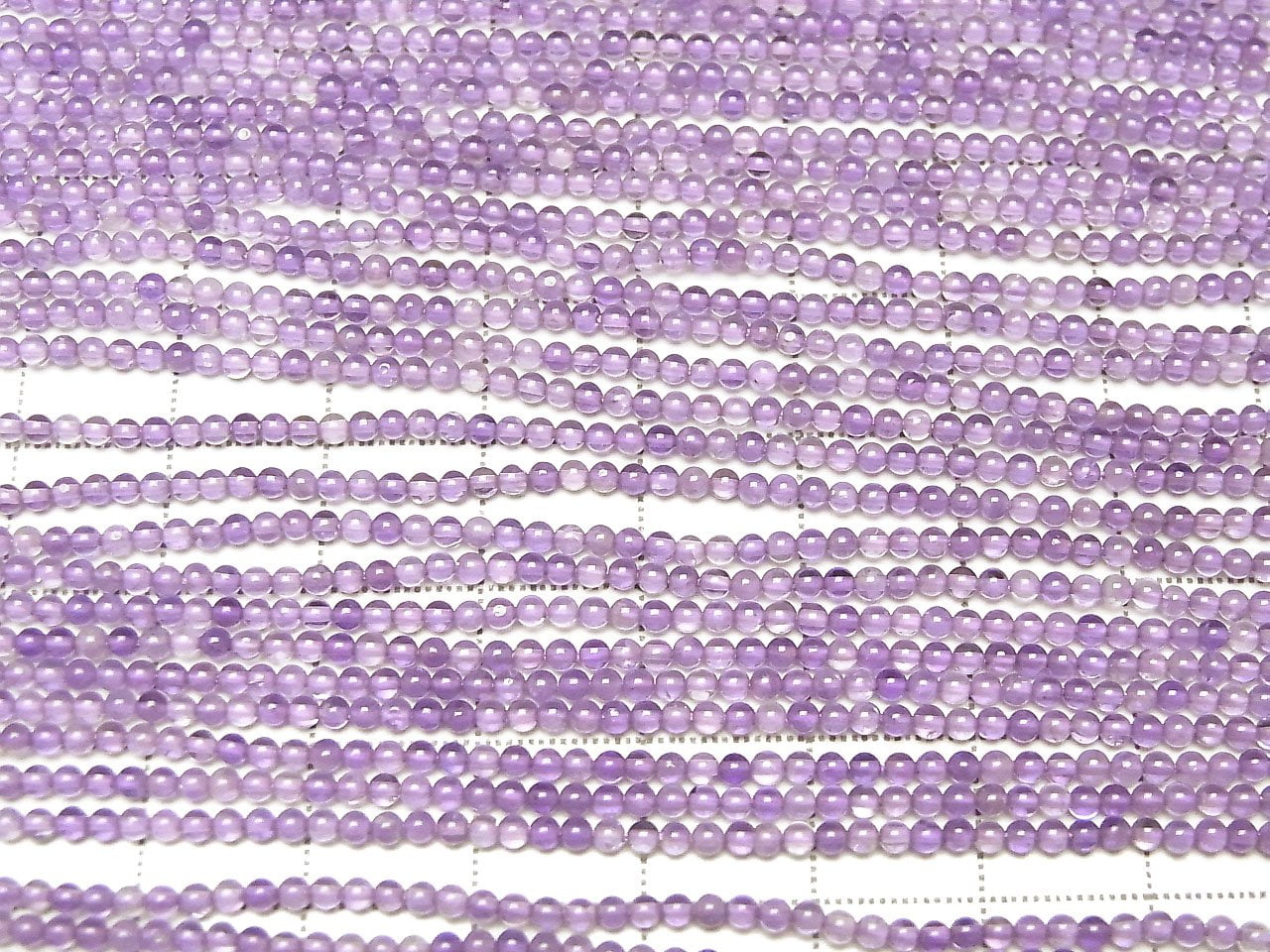 Amethyst AA++ Rund 2mm 1 Strang Perlen (ca. 15 Zoll/38 cm)