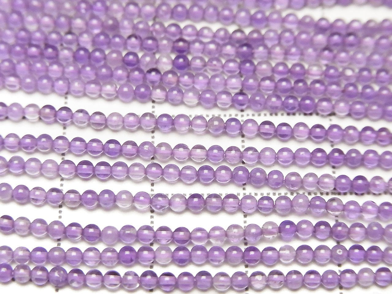 Amethyst AA++ Rund 2mm 1 Strang Perlen (ca. 15 Zoll/38 cm)