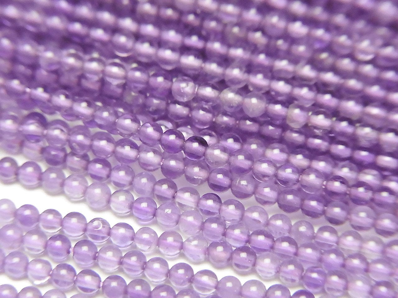 Amethyst AA++ Rund 2mm 1 Strang Perlen (ca. 15 Zoll/38 cm)