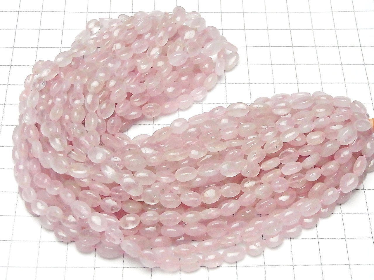 High Quality Morganite AA++ Oval half or 1strand beads (aprx.17inch/42cm)
