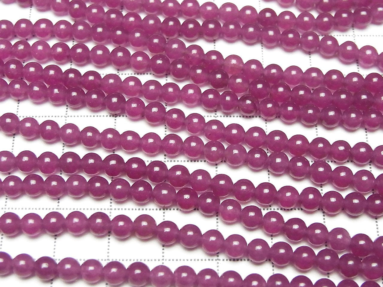 1strand $2.79! Red Purple Color Jade Round 4mm 1strand beads (aprx.15inch / 38cm)