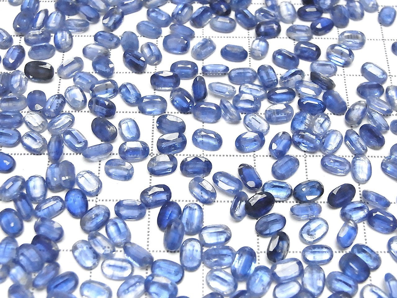 高品質藍晶石 AAA 未鑽孔橢圓刻面 6x4mm 5顆 $14.99！