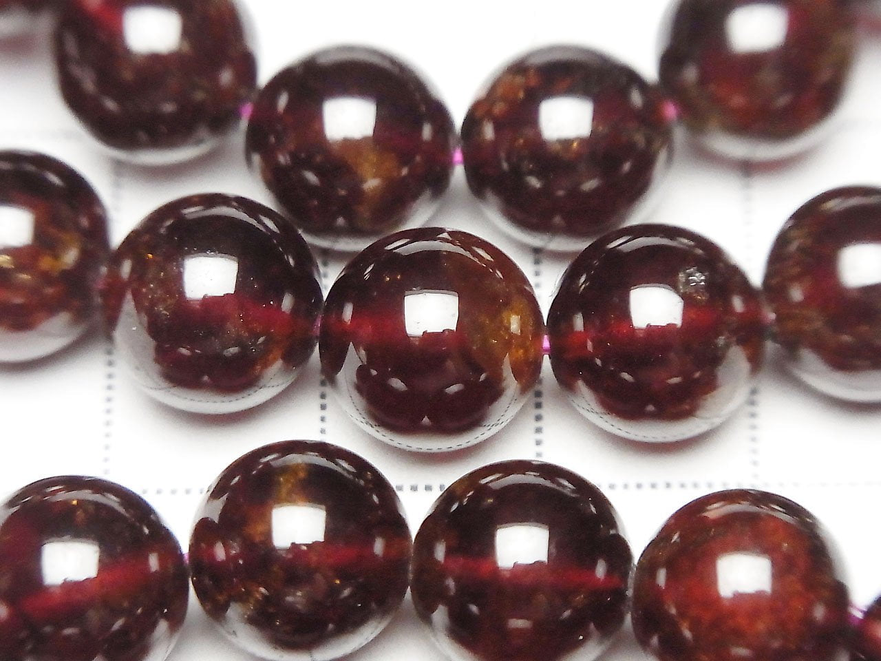 High Quality Hessonite Garnet AAA- Round 10mm Bracelet