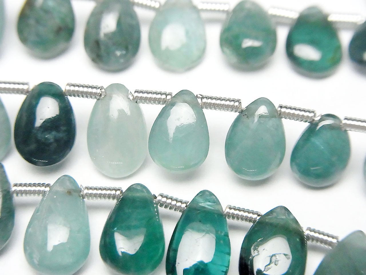 Grandidierite AA++ Pear shape (Smooth) half or 1strand beads (28pcs)