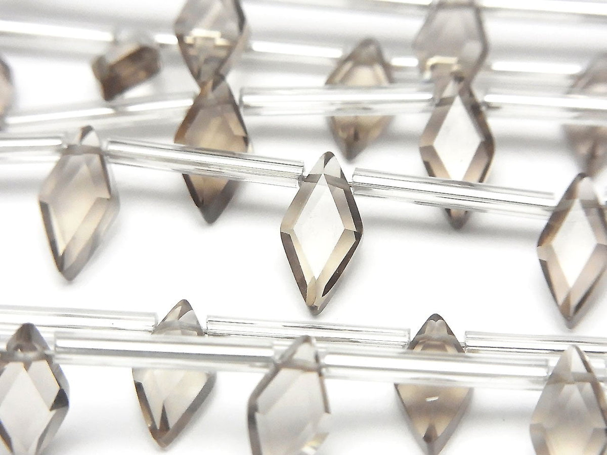 Hochwertiger Rauchquarz AAA Diamantform 10x5mm 1Strang Perlen (18Stück)