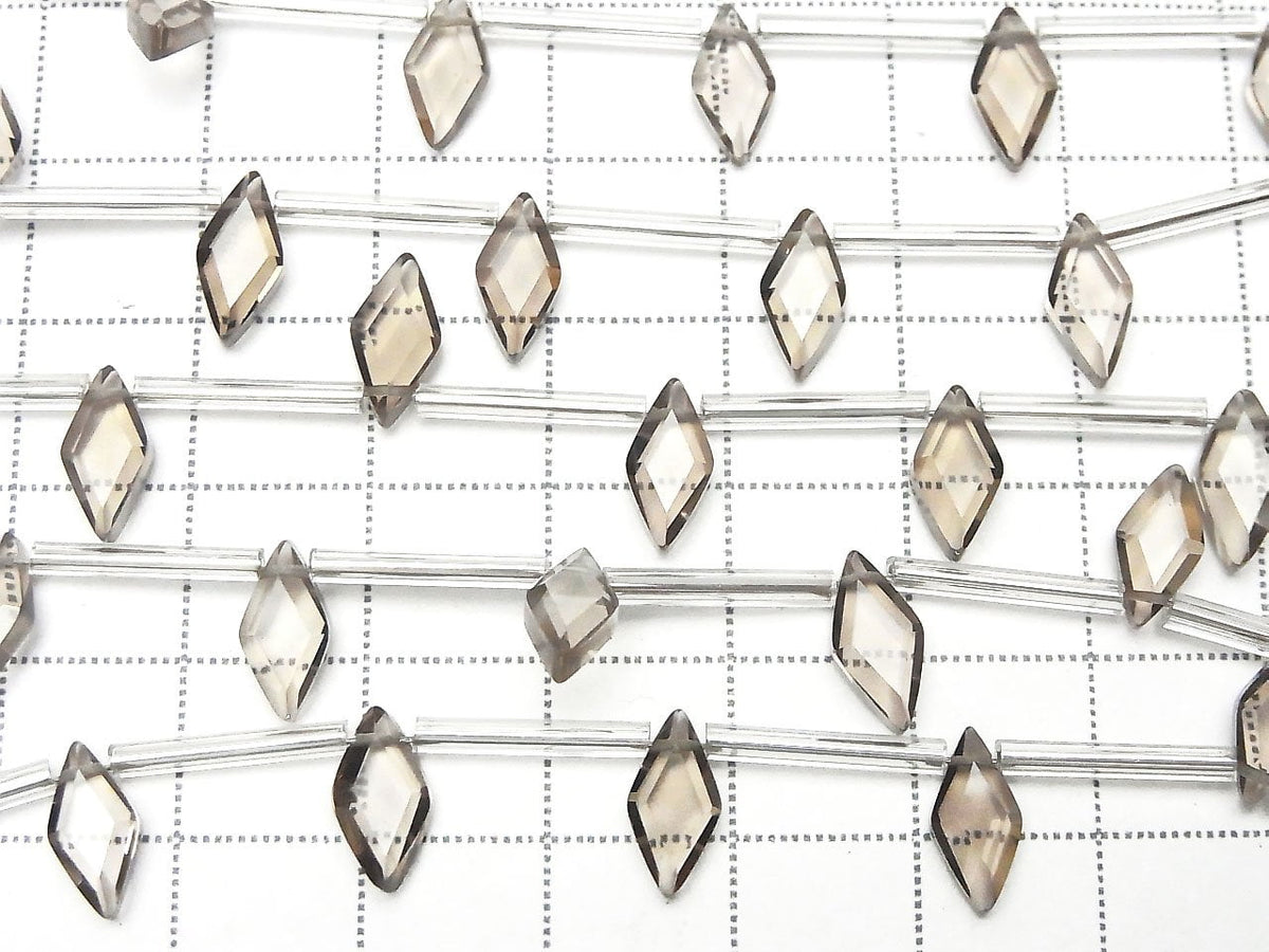 Hochwertiger Rauchquarz AAA Diamantform 10x5mm 1Strang Perlen (18Stück)