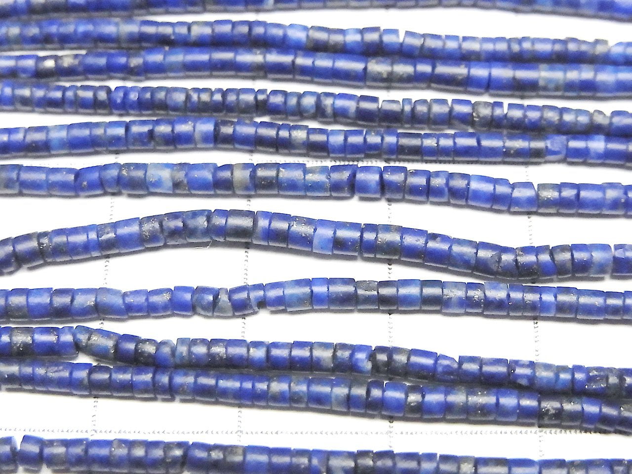 青金石 AA++ 管珠 (海希) 2x2x1mm 一串珠 (約 13 英吋/33 公分)