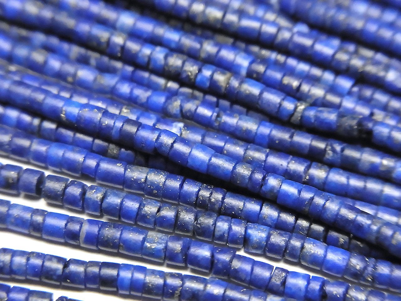 青金石 AA++ 管珠 (海希) 2x2x1mm 一串珠 (約 13 英吋/33 公分)