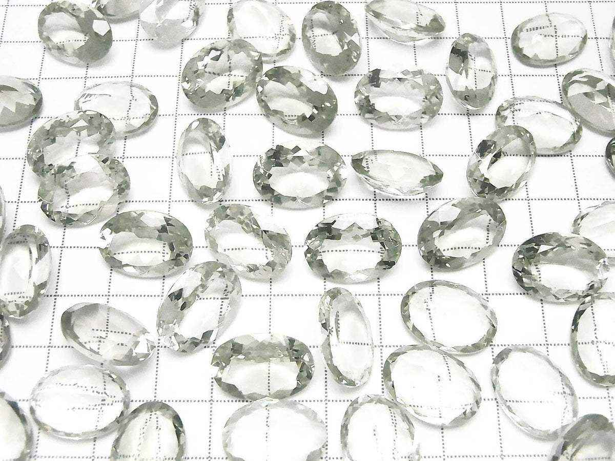 High Quality Green Amethyst AAA Undrilled Oval Faceted 18x13mm 2pcs $15.99!