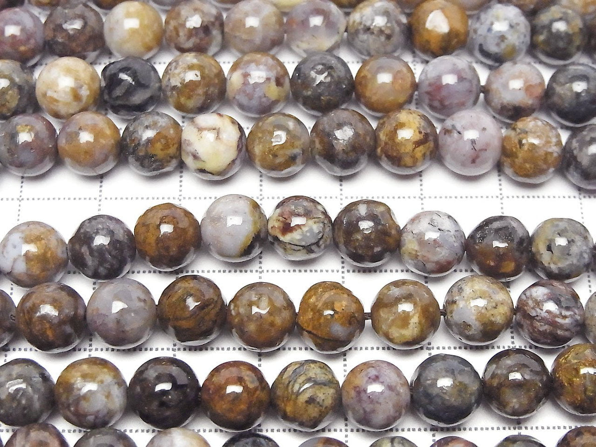 Pietersite ronde 8mm 1 fil de perles (environ 15inch/38cm)