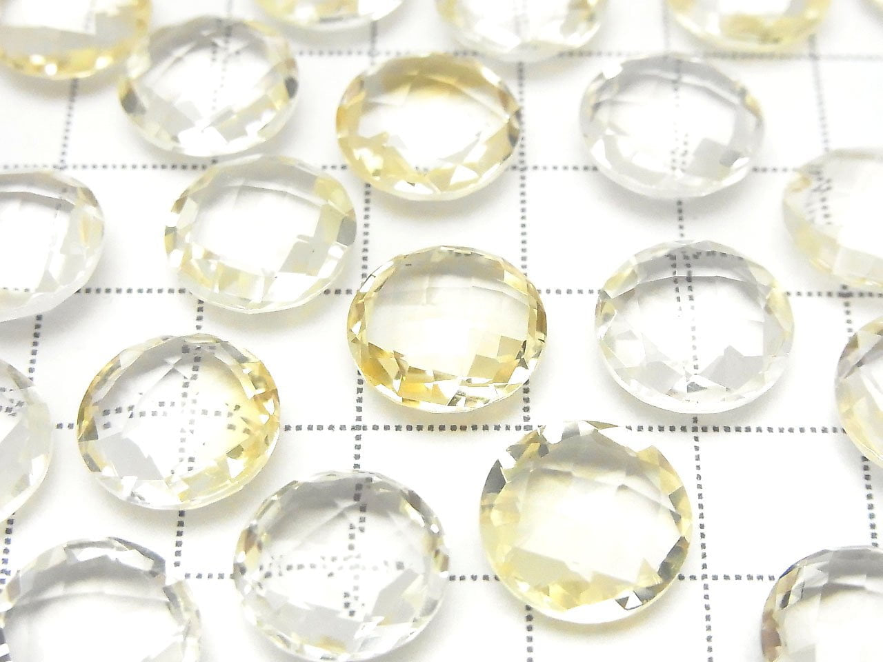 High Quality Light Color Citrine AAA Undrilled Coin Cushion Cut 12x12mm 4pcs $7.79!