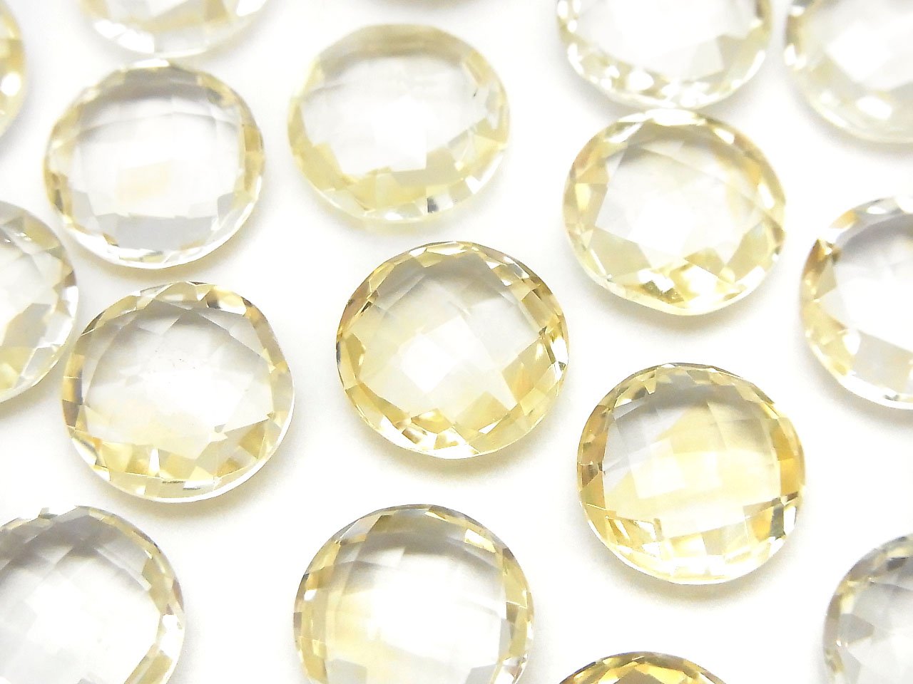High Quality Light Color Citrine AAA Undrilled Coin Cushion Cut 12x12mm 4pcs $7.79!