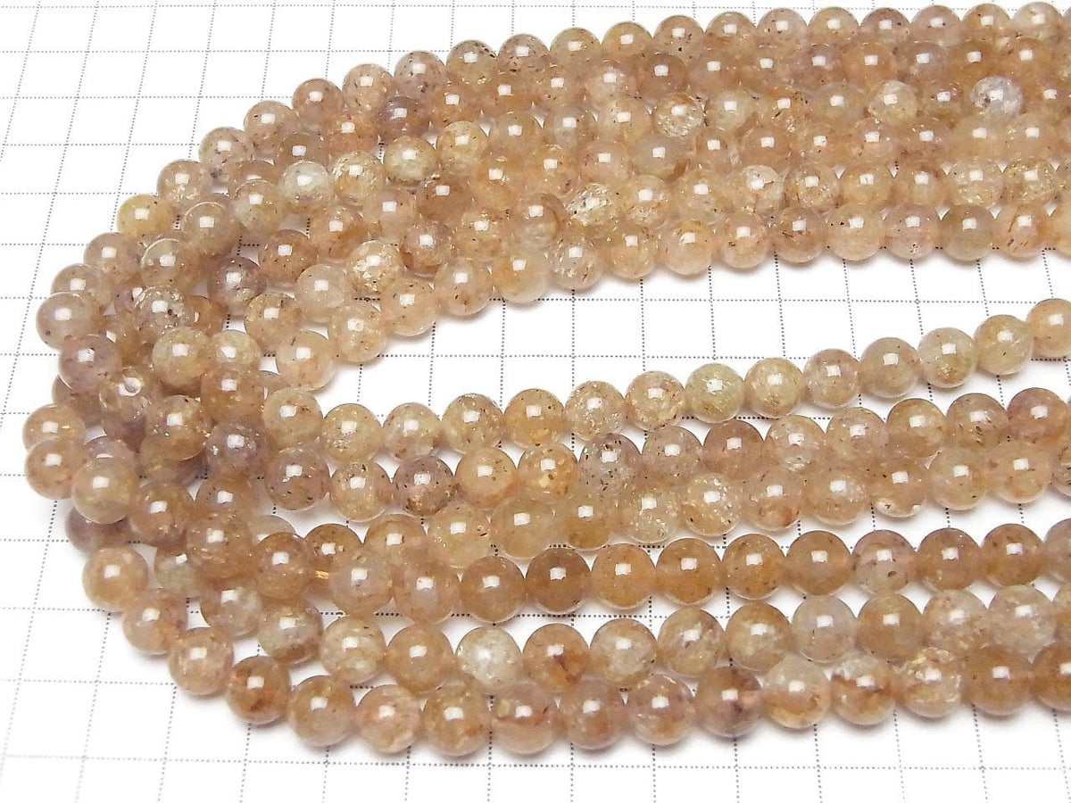 Quartz Aventurine Marron Rond 8 mm, demi-fil ou un fil (environ 37 cm/15 pouces)