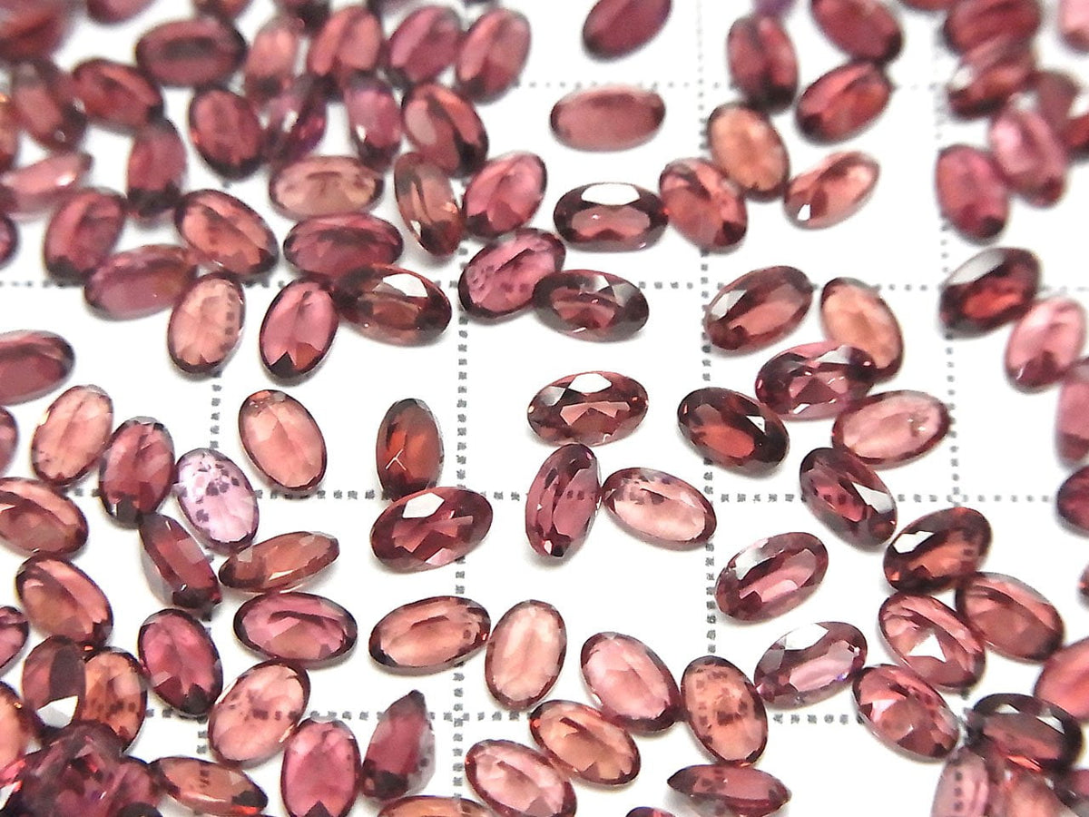 Hochwertiger Mosambik Granat AAA Lose Steine Oval Facettiert 5x3mm 10Stk