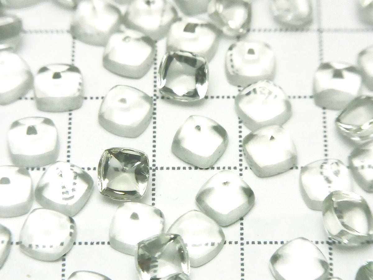 Hochwertig Grüner Amethyst AAA Zuckerlaib Schnitt 6x6mm 4 Stück