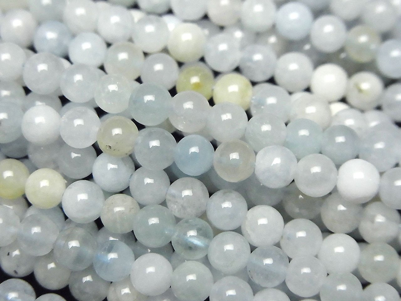 Multicolor Aquamarin AA Rund 4mm 1Strang Perlen (ca. 15 Zoll/37 cm)
