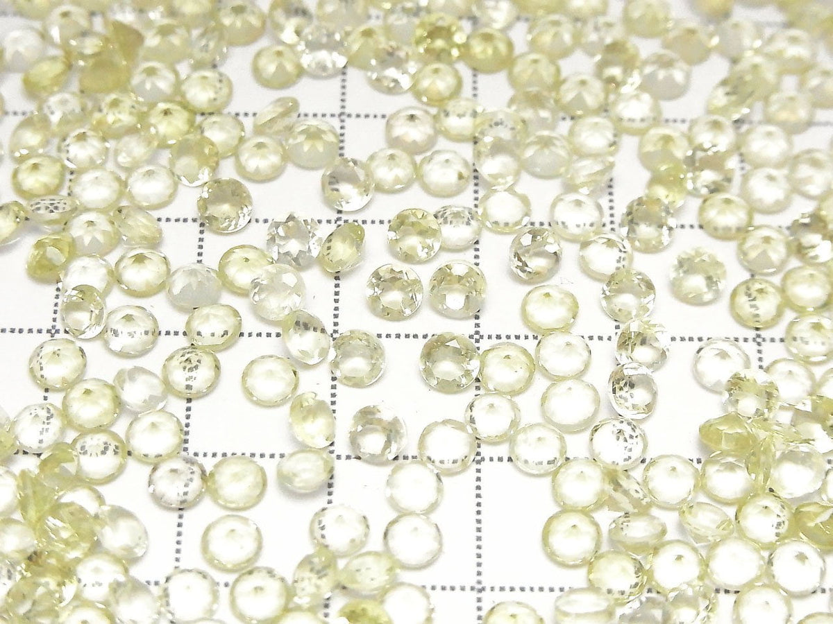 High Quality Lemon Quartz AAA Loose stone Round Faceted 4x4mm 10pcs
