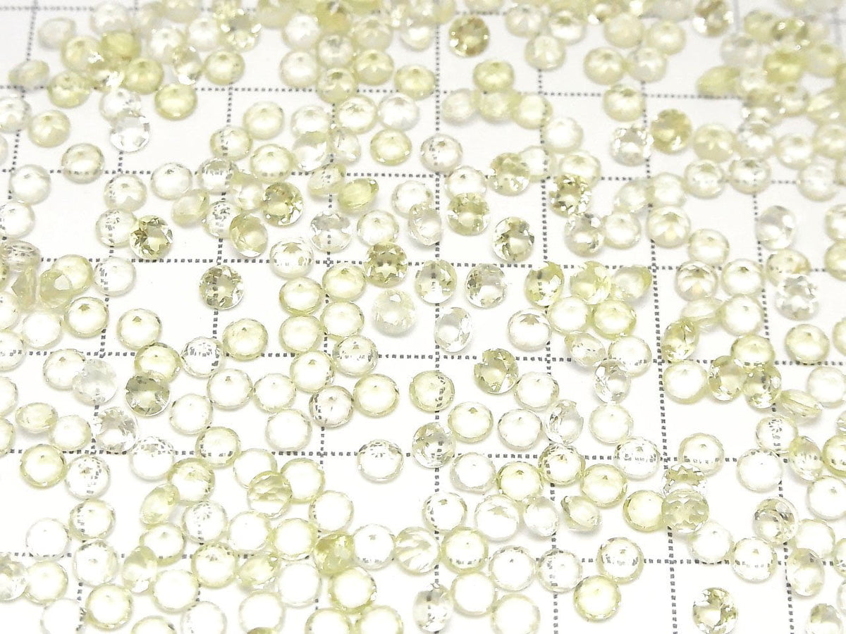 High Quality Lemon Quartz AAA Loose stone Round Faceted 4x4mm 10pcs