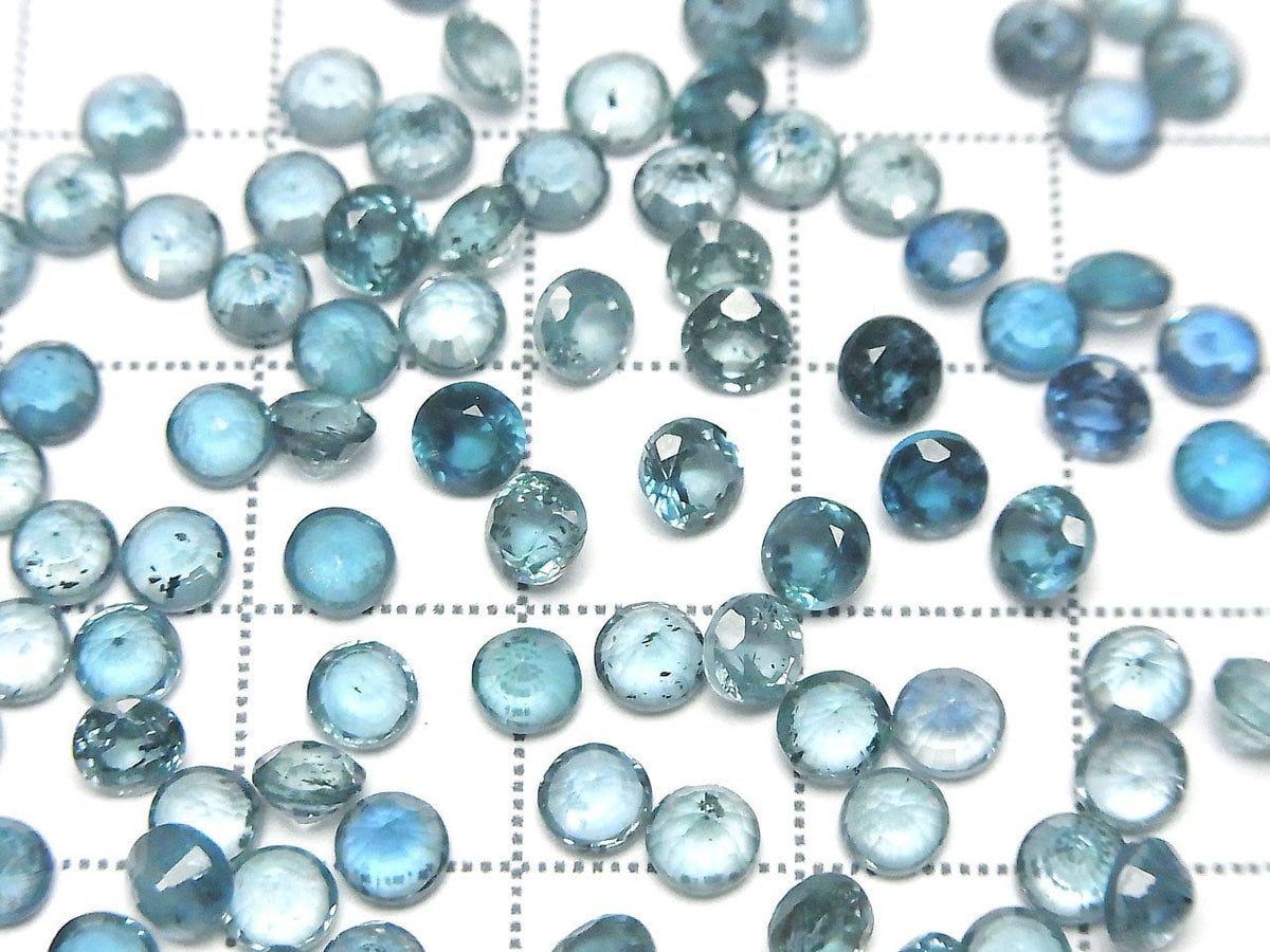 High Quality Indigo Blue Kyanite AAA- Loose stone Round Faceted 4x4mm 5pcs