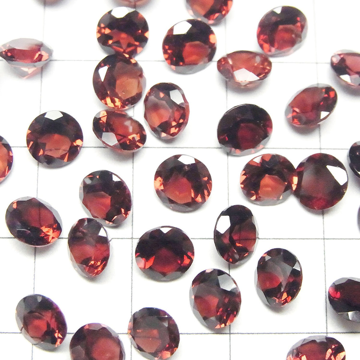 高品質石榴石 AAA 未鑽孔 明亮式切割 6x6x3mm 5顆 $6.79！