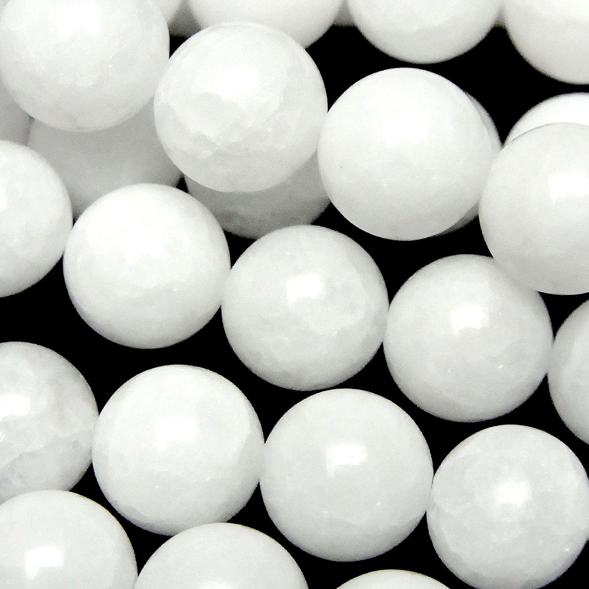 1 fil 7,79 $ ! Perles rondes en jade blanc de 10 mm 1 fil (environ 15 pouces / 36 cm)