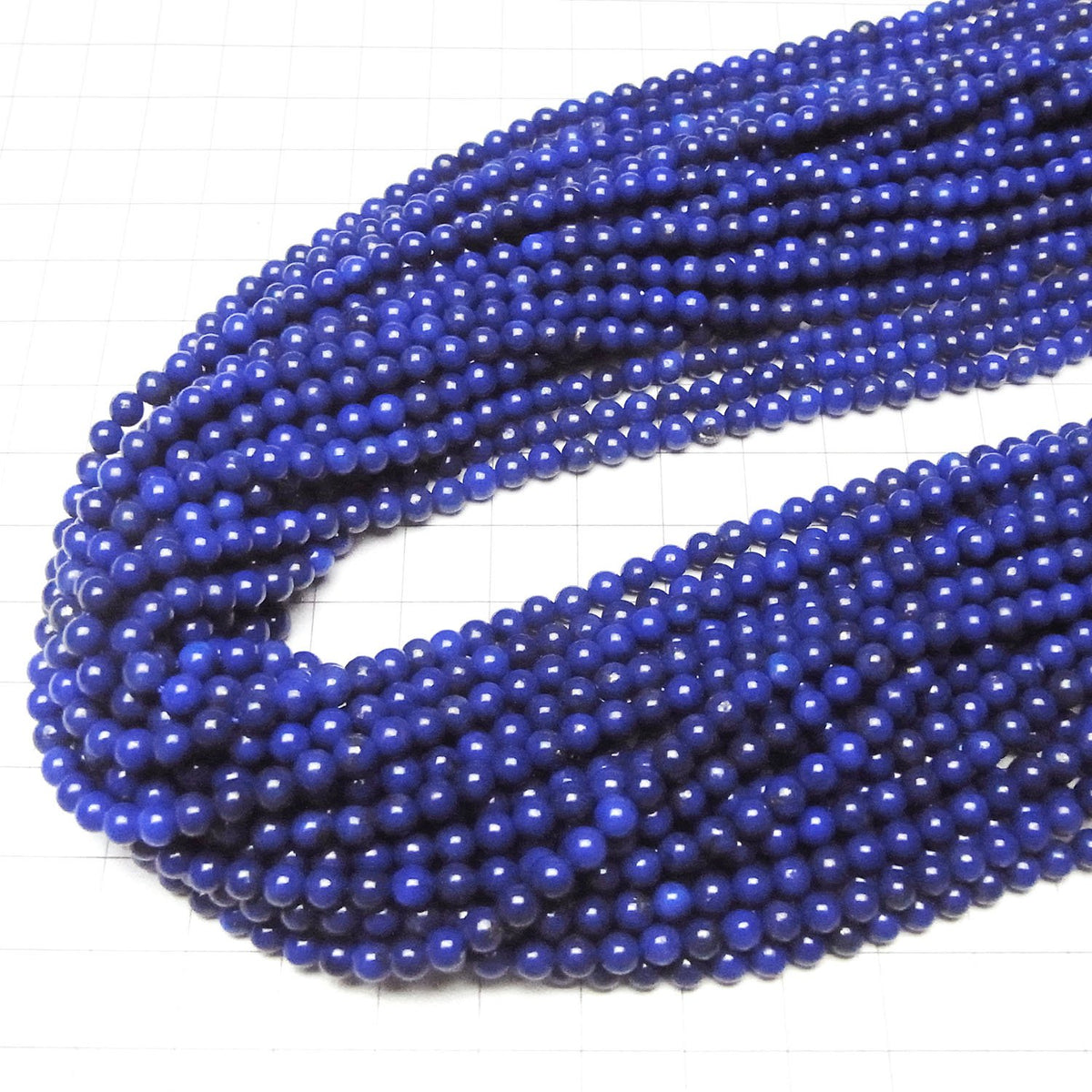 Lapis-lazuli AAA rond 4 mm, 1 fil (environ 15 pouces/36 cm)
