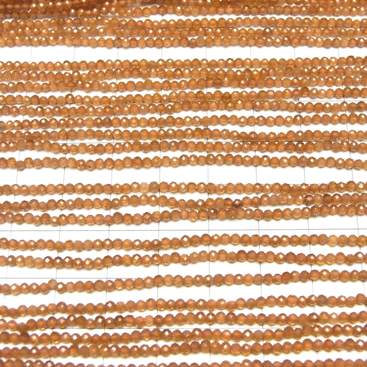 Haute qualité ! 2pcs 5,79 $ ! Grenat Hessonite AAA Rond facetté 2mm 1 fil de perles (env. 15inch/36cm)