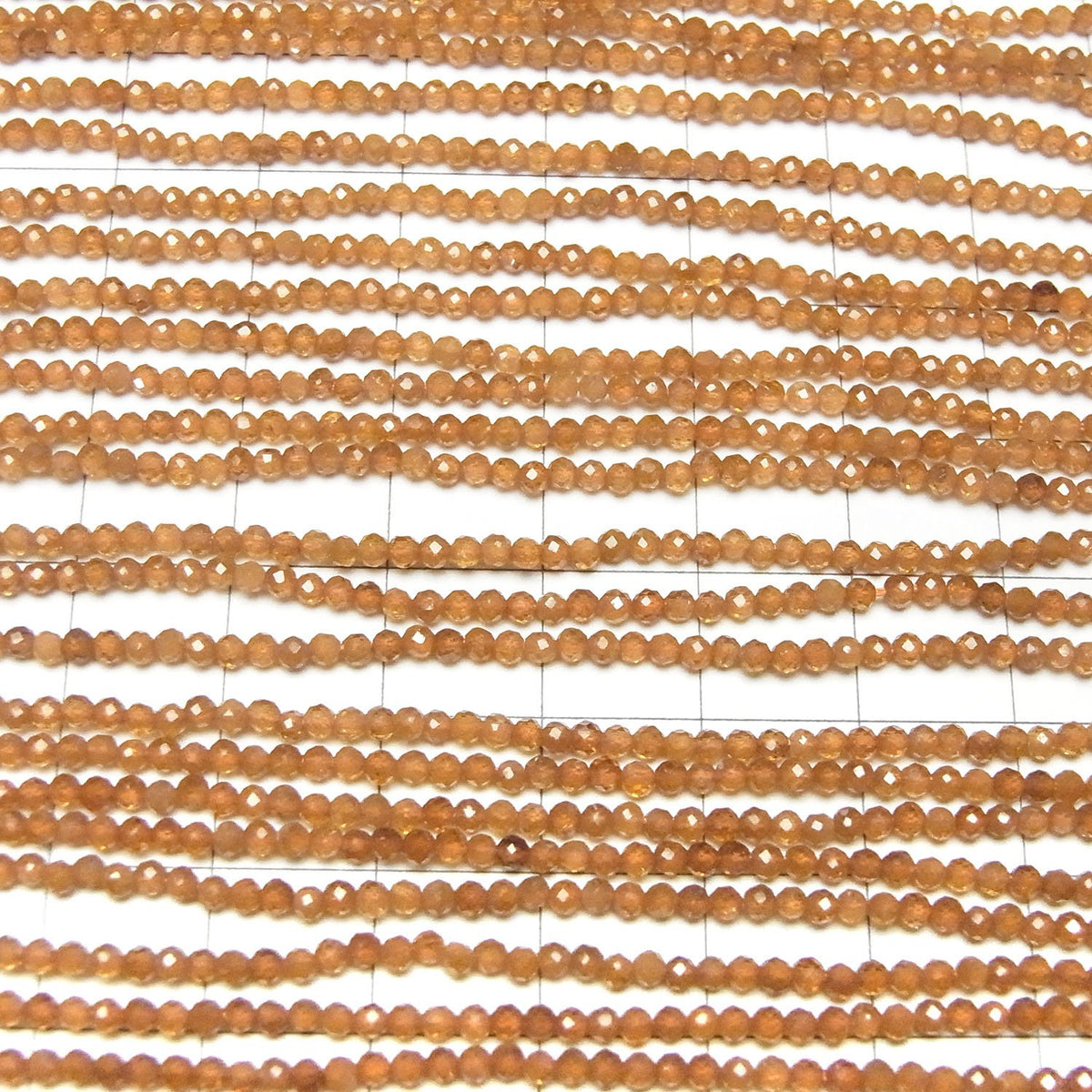 Haute qualité ! 2pcs 5,79 $ ! Grenat Hessonite AAA Rond facetté 2mm 1 fil de perles (env. 15inch/36cm)