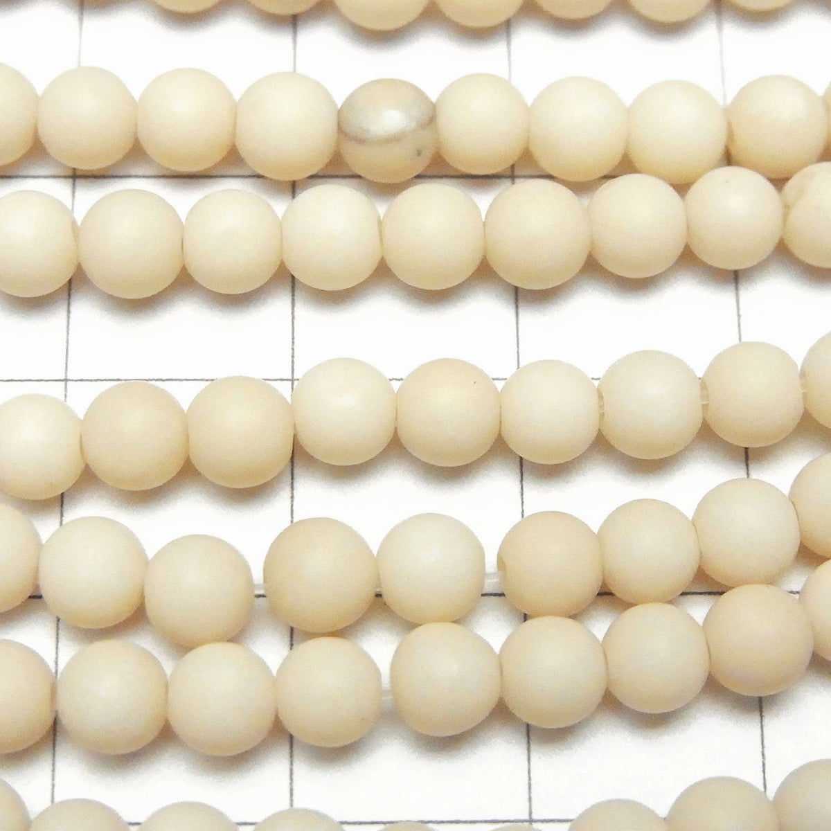 Riverstone Frosted (Matte) Round 4mm 1strand beads (approx. 13 inches/32 cm)