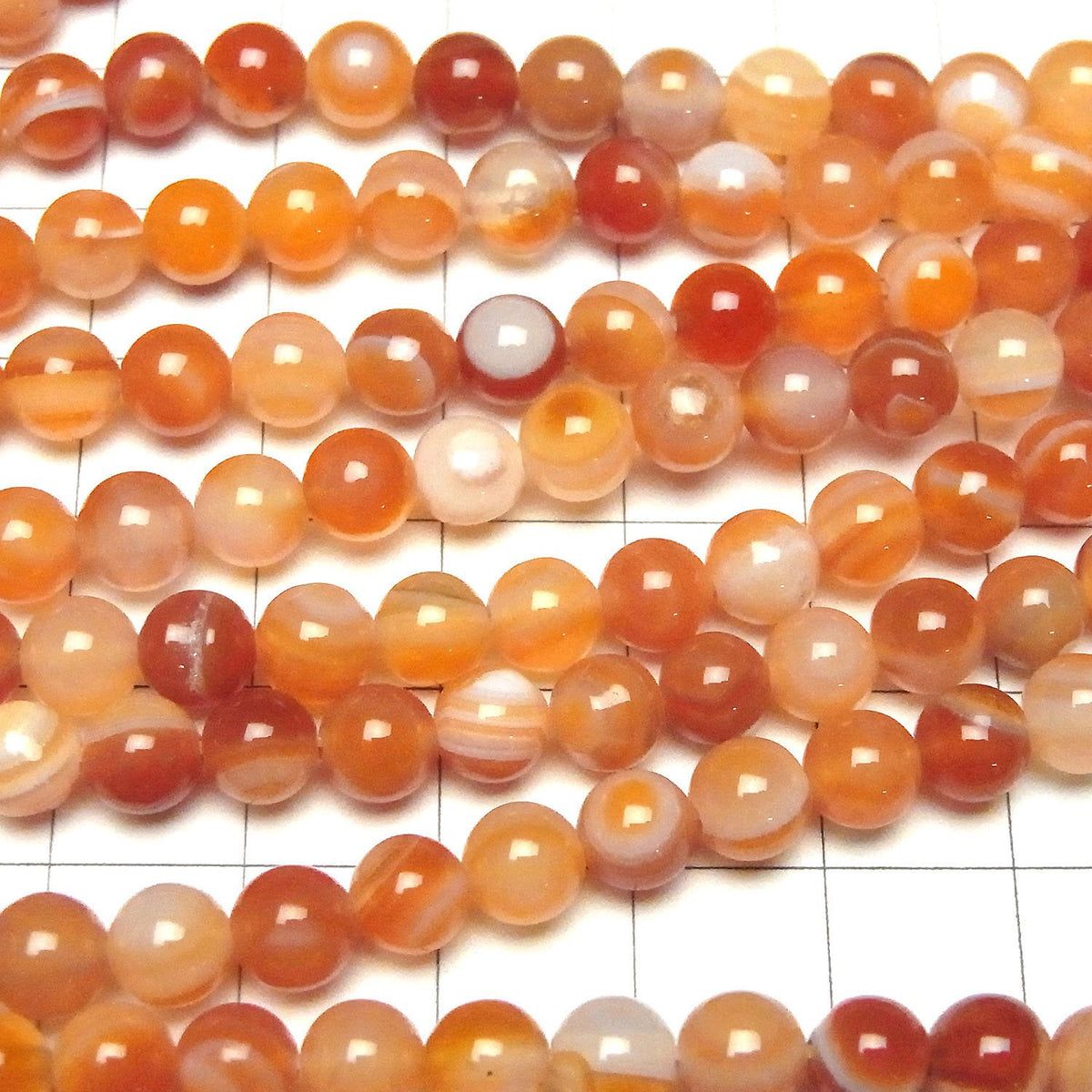 Carnelian, Sardonyx AAA- (Red Eye Agate) Round 6mm 1strand beads (aprx.15inch / 37cm)