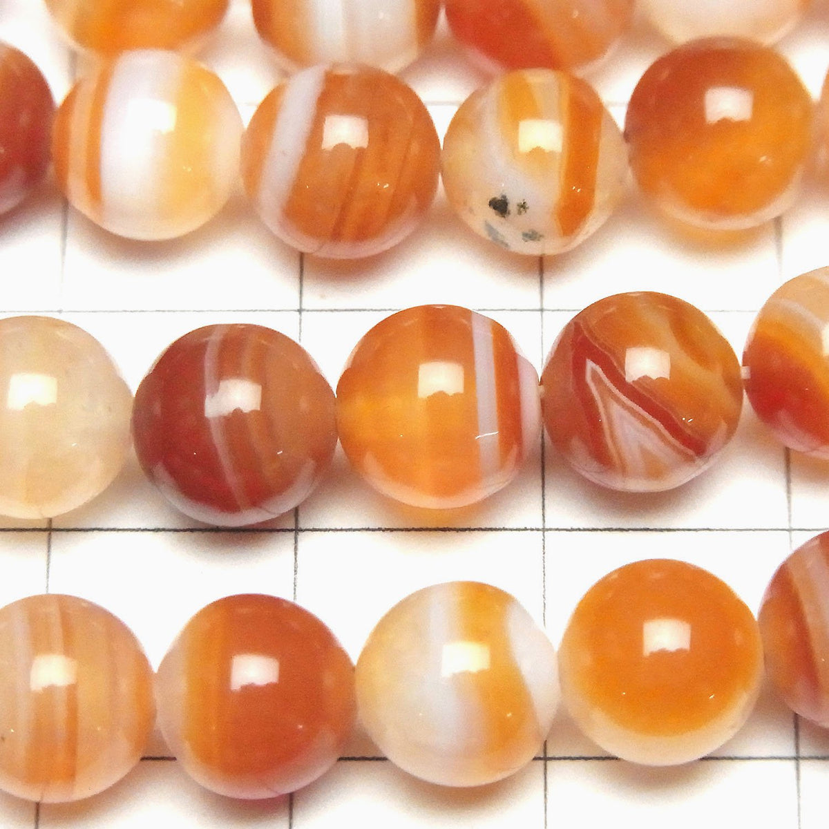 Carnelian,Sardonyx Round 8mm 1strand beads (aprx.15inch/37cm)