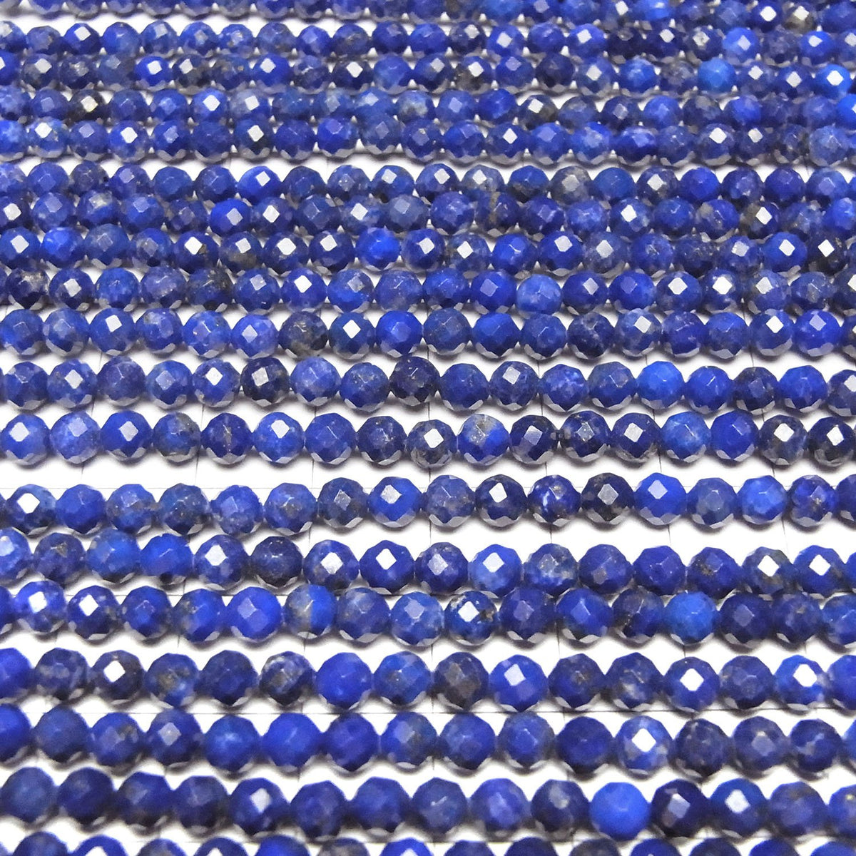 Hochwertig! Lapislazuli AA++ facettierte Runde 4mm 1 Strang Perlen (ca. 15 Zoll/37 cm)