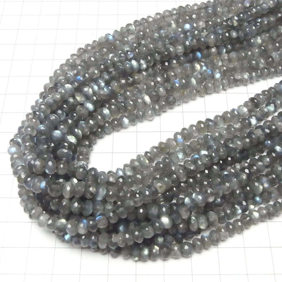 High Quality Labradorite AAA Faceted Button Rondelle 6x6x3mm half or 1strand beads (aprx.14inch/34cm)