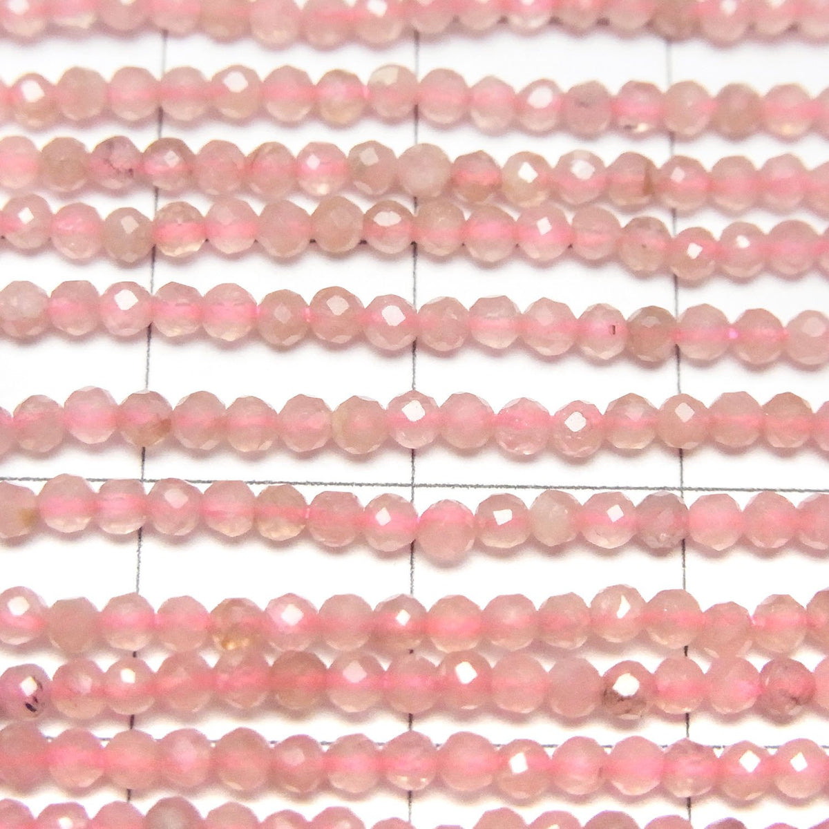 High Quality! Argentine Rhodochrosite AA++ Faceted Round 2mm 1strand beads (aprx.15inch/37cm)