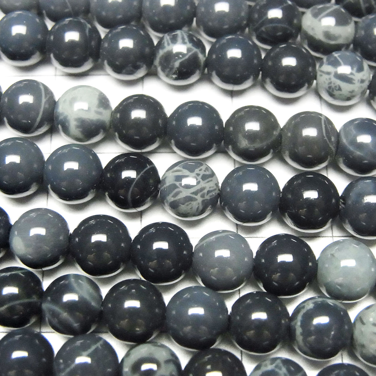 Spider Web Obsidian Round 6mm 1strand beads (aprx.15inch/38cm)