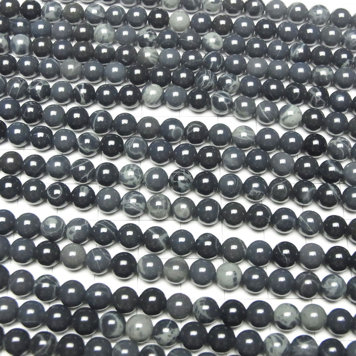 Spider Web Obsidian Round 6mm 1strand beads (aprx.15inch/38cm)